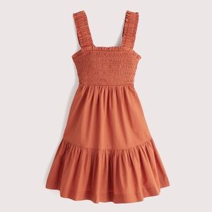 Abercrombie Smocked Tiered Poplin Dress NWTs